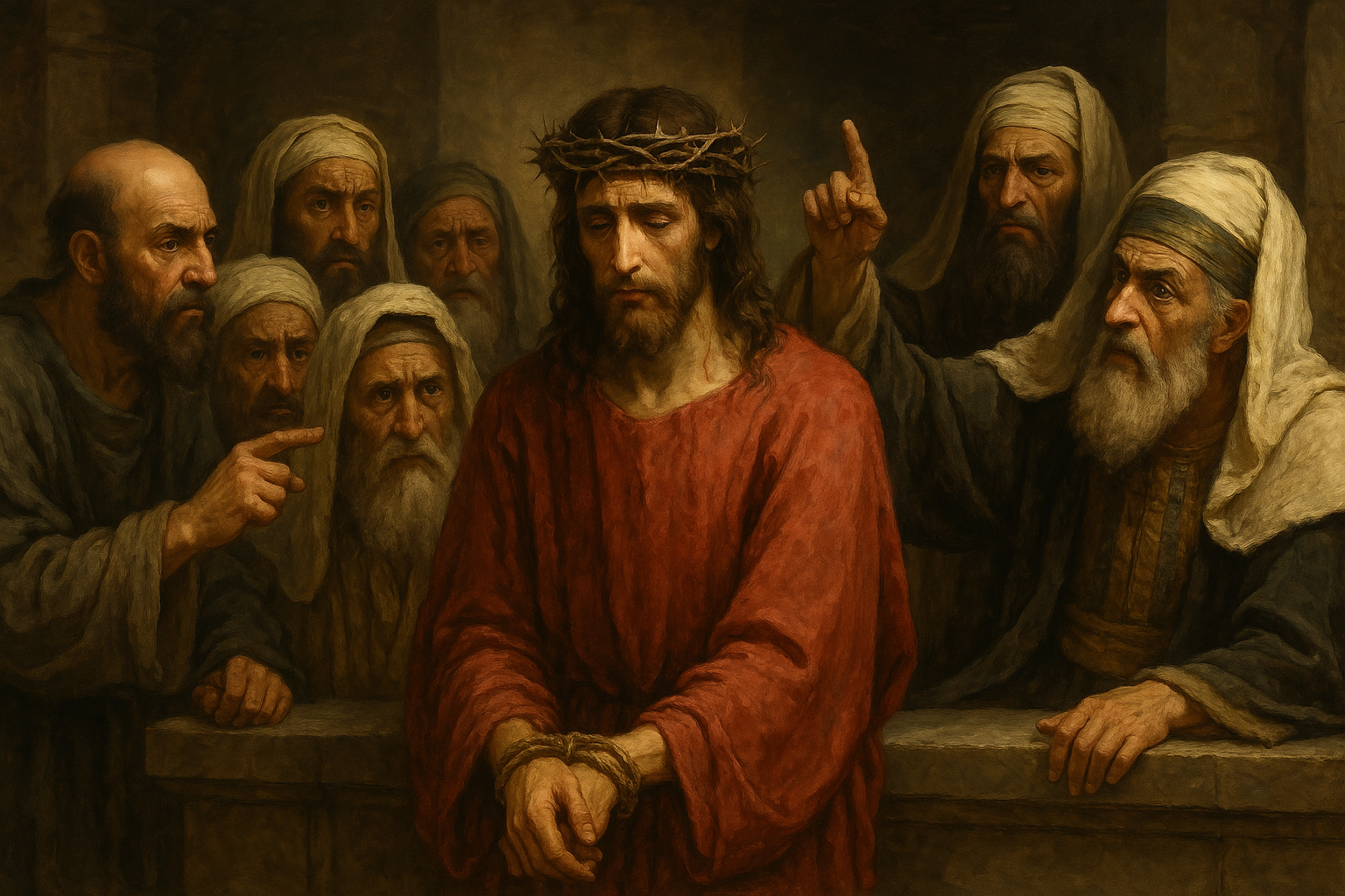 Jesús es condenado por el sanedrín